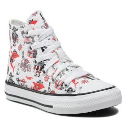Trampki Converse. Białe półbuty chłopięce Converse, bez wzorów, retro, bez zapięcia. Za 149.99 zł.