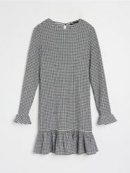 Sukienka w kratę midi - wielobarwny. Sukienki damskie Sinsay, l, bez wzorów, bez kołnierzyka, bez ramiączek, midi. Za 39.99 zł.