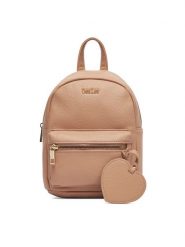 DeeZee Plecak DZE-S-008-07 Beżowy. Brązowe plecaki damskie DeeZee, bez wzorów, ze skóry. Za 129.99 zł.