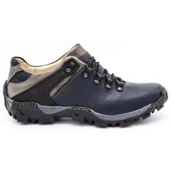 KENT Męskie buty trekkingowe 116 granatowe niebieskie. Niebieskie trekkingi męskie na jesień. Za 351.82 zł.