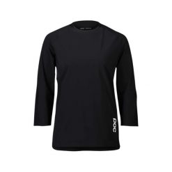 Koszulka rowerowa damska POC Resistance 3/4. Czarne bluzy sportowe damskie POC, m, bez wzorów, z poliesteru, bez kołnierzyka, bez ramiączek, rowerowe. Za 407.00 zł.