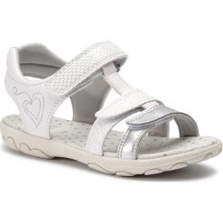 Sandały GEOX - J S.Cuore B J9290B 0QDBC C0007 S White/Silver. Sandały dziewczęce marki Geox. Za 219.00 zł.