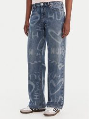 HUGO Jeansy Gamala 50553051 Niebieski Baggy Fit. Niebieskie jeansy damskie Hugo. Za 599.99 zł.