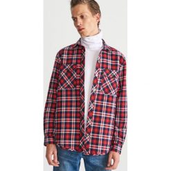 Koszula w kratę - Czerwony. Koszule damskie marki Reserved. W wyprzedaży za 39.99 zł.