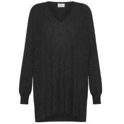 Sweter Deha Wooly Blend Z Dekoltem W Serek Damskie. Czarne swetry damskie Deha, s, bez wzorów, z kaszmiru, bez kołnierzyka, bez ramiączek, długie, bez kaptura. Za 486.99 zł.