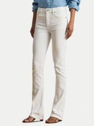 LAUREN RALPH LAUREN Jeansy 200926081001 Biały Bootcut Fit. Białe jeansy damskie Lauren Ralph Lauren. Za 769.99 zł.