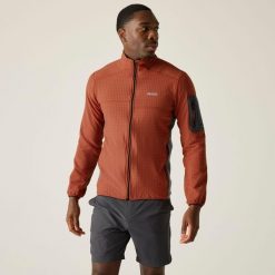 Męska bluza polarowa Baslinn z zamkiem błyskawicznym. Brązowe bluzy męskie Regatta, m, bez wzorów, z dzianiny, bez kaptura. Za 329.99 zł.