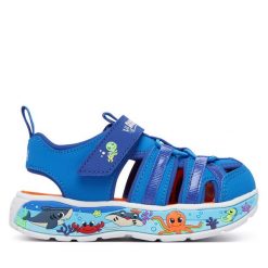 Sandały Skechers. Niebieskie sandały chłopięce Skechers, bez zapięcia. Za 179.99 zł.