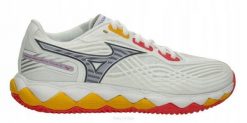 Buty tenisowe damskie Mizuno Wave Enforce Tour 2 Clay. Białe obuwie sportowe damskie Mizuno, bez wzorów, tenisowe, mizuno wave. Za 482.30 zł.
