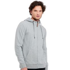 Bluza z kapturem i zamkiem błyskawicznym Protest Nxgollie. Szare bluzy męskie Protest, m, bez wzorów, z bawełny, z kapturem. Za 259.90 zł.