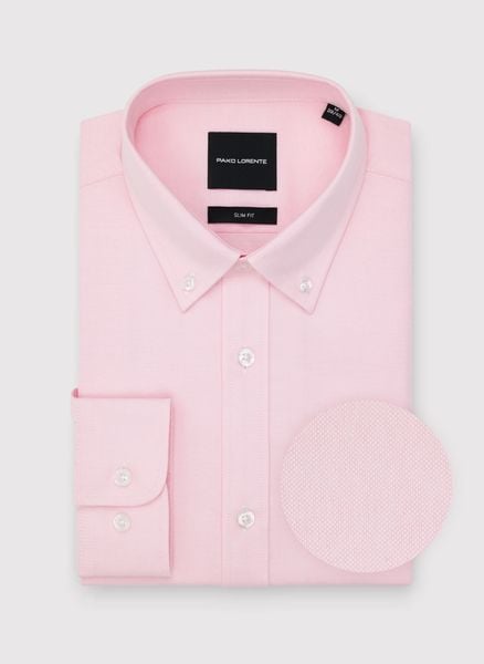 PAKO LORENTE – Różowa koszula męska. Czerwone koszule męskie Pako Lorente, m, bez wzorów, z bawełny, bez kołnierzyka, bez ramiączek. Za 139.99 zł.