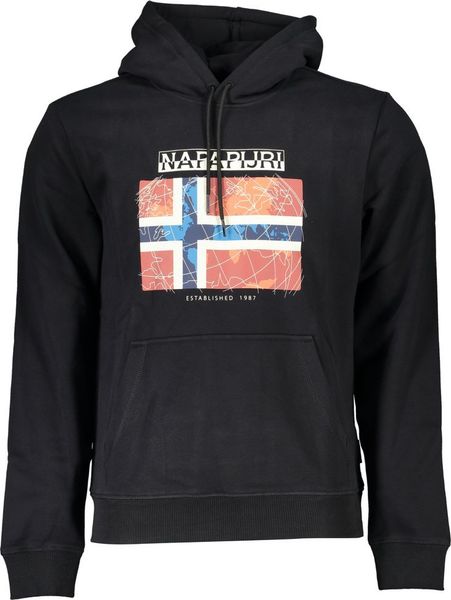 Napapijri NAPAPIJRI MĘSKA BLUZA BEZ ZAMKU, CZARNA M. Czarne bluzy męskie Napapijri, m, bez wzorów, bez kaptura. Za 320.00 zł.