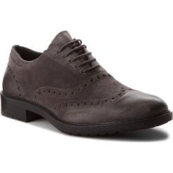 Półbuty GEOX - U Kapsian A U743PA 00023 C9004 Anthracite. Szare półbuty na co dzień męskie marki Geox, z materiału. W wyprzedaży za 269.00 zł.