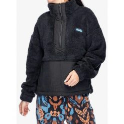 Bluza polarowa damska Kavu Rockhaven. Czarne bluzy damskie KAVU, xs, bez wzorów, z polaru, bez kaptura. Za 270.99 zł.