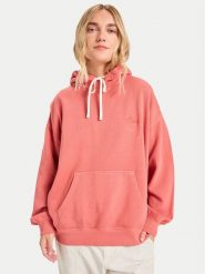 Quiksilver Bluza Essential EQWFT03191 Czerwony Oversize. Czerwone bluzy damskie Quiksilver, s, bez wzorów, z bawełny, bez kaptura. Za 299.99 zł.