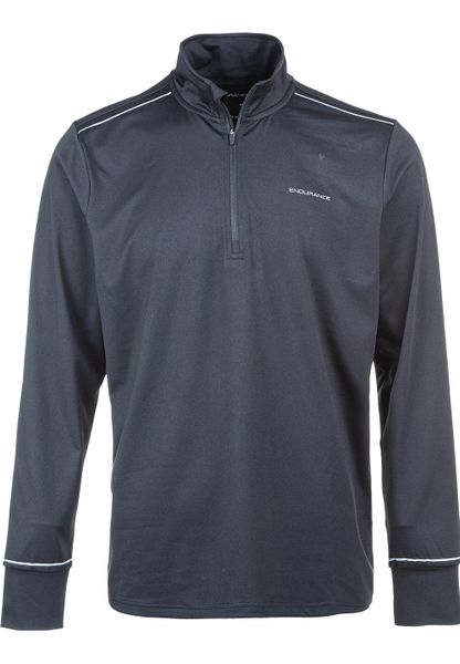 Bluza do biegania męska Endurance Croon. Czarne bluzy męskie Endurance, m, bez wzorów, z elastanu, bez kaptura, do biegania. Za 164.99 zł.