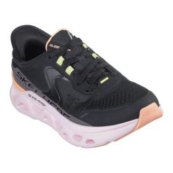 Buty Skechers Slip-ins Glide-Step - Altus 150510-BKMT czarne. Czarne obuwie sportowe damskie bez wzorów, z meshu, trekkingowe. Za 681.40 zł.