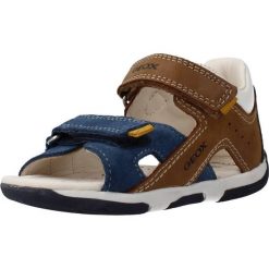 Sandały GEOX TAPUZ BOY A Wielokolorowy. Sandały męskie Geox, ze skóry, bez zapięcia. Za 137.99 zł.