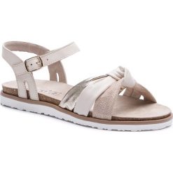 Sandały LASOCKI - ARC-MARINA-09 Beżowy. Brązowe klapki damskie Lasocki, bez wzorów, ze skóry, bez obcasa, bez zapięcia. Za 129.99 zł.