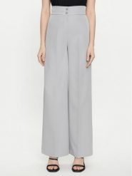 Maryley Spodnie materiałowe 24EB680/43LU Szary Wide Leg. Szare spodnie materiałowe damskie Maryley, s, bez wzorów, z materiału. Za 139.99 zł.