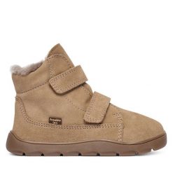 Śniegowce Froddo. Brązowe buty zimowe chłopięce Froddo, bez wzorów, bez zapięcia. Za 449.99 zł.