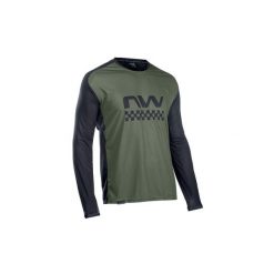 Koszulka rowerowa mtb NORTHWAVE EDGE Jersey LS zielona. Czarne bluzy męskie Northwave, m, bez wzorów, z jersey, bez kaptura. Za 179.99 zł.