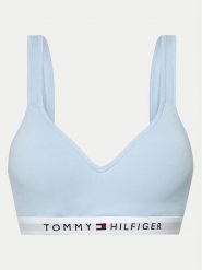 Tommy Hilfiger Biustonosz top UW0UW04612 Niebieski. Niebieskie biustonosze Tommy Hilfiger, bez wzorów, z bawełny. Za 169.99 zł.