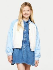 Tommy Hilfiger Kurtka bomber Varsity KG0KG08054 Niebieski Regular Fit. Niebieskie kurtki i płaszcze dla dziewczynek Tommy Hilfiger, bez wzorów, z syntetyku, bez kaptura. Za 579.99 zł.