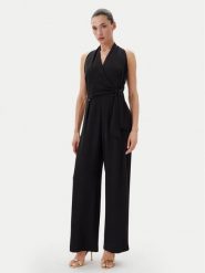 Rinascimento Kombinezon CFC0123773003 Czarny Regular Fit. Czarne sukienki damskie Rinascimento, xs, bez wzorów, z syntetyku, bez kołnierzyka, bez ramiączek. Za 369.99 zł.