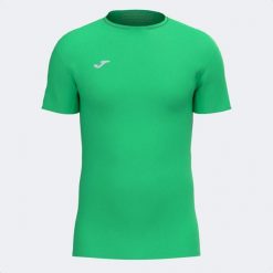 Koszulka do biegania męska Joma R-City Slim. Zielone koszulki sportowe męskie Joma, m, bez wzorów, bez kołnierzyka, bez ramiączek, do biegania. Za 67.99 zł.