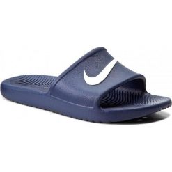 Granatowe Klapki Nike Sportswear Kawa Shower M 832528-400. Białe klapki męskie Nike, z materiału. W wyprzedaży za 129.00 zł.