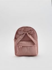 Plecak z przeszyciami - różowy. Czerwone torby i plecaki dziecięce Reserved. Za 99.99 zł.