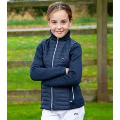 Kurtka dziewczęca Premier Equine Mini Elena. Niebieskie kurtki i płaszcze dla dziewczynek PREMIER EQUINE, bez wzorów, z dżerseju, bez kaptura. Za 251.50 zł.