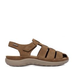 Sandały Rieker. Brązowe sandały damskie Rieker, bez wzorów, bez obcasa, na płaskiej podeszwie, bez zapięcia. Za 319.99 zł.