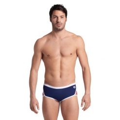 Szorty Kąpielowe Arena Icons Swim Low Waist Short. Niebieskie krótkie spodenki sportowe męskie Arena, m, bez wzorów, do pływania. Za 109.99 zł.