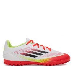 Buty do piłki nożnej adidas. Białe buty sportowe męskie Adidas, bez zapięcia, do piłki nożnej. Za 159.99 zł.