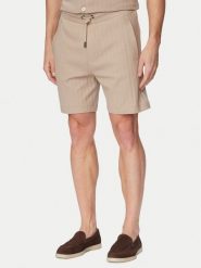 JOOP! Szorty materiałowe Juanito 30104273 Brązowy Regular Fit. Brązowe szorty męskie JOOP!, m, bez wzorów, z bawełny. Za 479.99 zł.