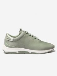 Buty sportowe damskie TBS Halo Tumbled Life-Shiel. Zielone obuwie sportowe damskie TBS, bez wzorów, ze skóry, trekkingowe. Za 504.00 zł.