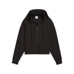 Damska wygodna bluza z kapturem HER na zamek o skróconym kroju PUMA. Czarne bluzy damskie Puma, bez wzorów, z kapturem. Za 186.99 zł.
