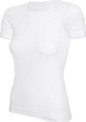 Brubeck SS00970A Koszulka damska z krótkim rękawem COMFORT COTTON biały L. Białe t-shirty damskie Brubeck, l, bez wzorów, bez kołnierzyka. Za 90.09 zł.