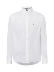 Tommy Hilfiger koszula casual Mężczyźni Regular Fit Bawełna biały, XXL. Białe koszule męskie Tommy Hilfiger, m, bez wzorów, z bawełny, casualowe, bez kołnierzyka, bez ramiączek. Za 349.95 zł.