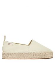 Calvin Klein Jeans Espadryle Platform Espadrille Ml Cs YW0YW01871 Beżowy. Brązowe espadryle damskie Calvin Klein Jeans, bez wzorów, z jeansu, bez obcasa, bez zapięcia. Za 249.99 zł.