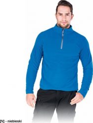 R.E.I.S. POLMENKS - Bluza polarowa męska, 100% poliester, 160 g/m2 - niebieski 3XL. Niebieskie bluzy męskie R.E.I.S., m, bez wzorów, z polaru, bez kaptura. Za 52.87 zł.