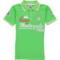 Koszulka polo w kolorze zielonym. T-shirty dla chłopców Geographical Norway Kids & Ladies. W wyprzedaży za 78.95 zł.