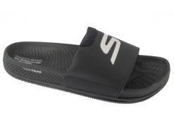 Klapki na basen męskie, Arch Fit Hyper Slide. Czarne klapki męskie Skechers, z materiału, sportowe. Za 279.99 zł.