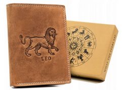 Portfel skórzany Always Wild N4-CHM-LEO brązowy. Brązowe portfele męskie Always Wild, bez wzorów, z nubiku. Za 40.00 zł.