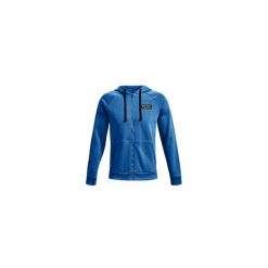 Bluza sportowa męska Under Armour Rival Fleece Chroma FZ HD. Niebieskie bluzy męskie Under Armour, m, bez wzorów, z kapturem. Za 403.00 zł.