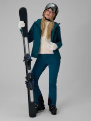 4F Spodnie narciarskie membrana 8000 damskie - turkusowe XL. Niebieskie spodnie snowboardowe damskie 4f, na zimę, s, bez wzorów, narciarskie. Za 399.99 zł.