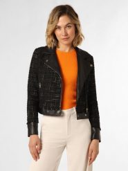 Liu Jo Collection Kurtka Kobiety Sztuczne włókno czarny, 34. Czarne kurtki damskie Liu Jo Collection, z aplikacjami, ze skóry, bez kaptura. Za 749.95 zł.