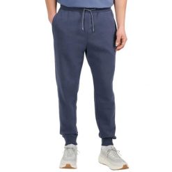 Spodnie męskie 4F CAS, regular fit, ściągacze u dołu nogawek. Niebieskie spodnie sportowe męskie 4f, m, bez wzorów. Za 113.99 zł.
